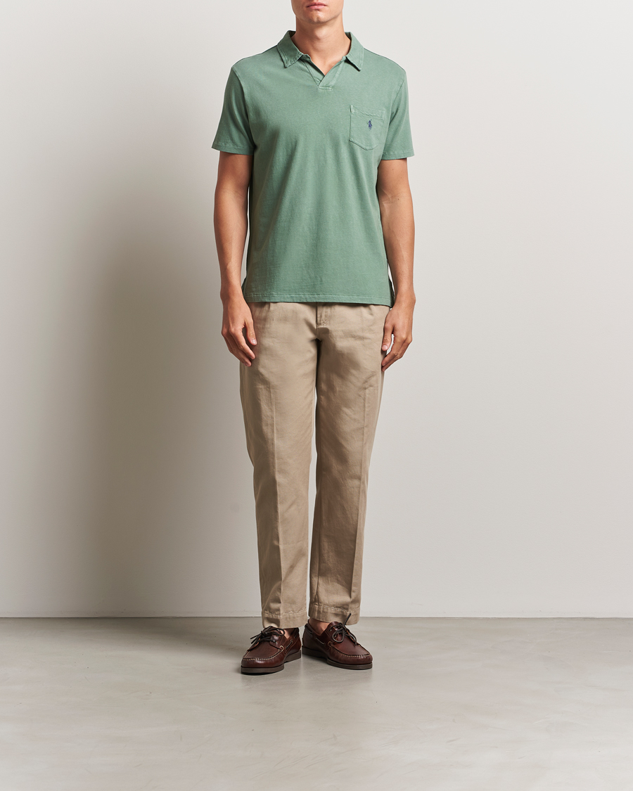 Men | Polo Shirts | Polo Ralph Lauren | Johnny Cotton/Linen Polo Fatigue
