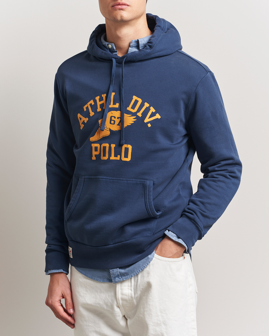 Men | Sweaters & Knitwear | Polo Ralph Lauren | P-Wing Print Hoodie Rustic Navy