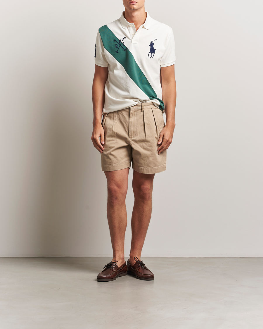 Men | Polo Shirts | Polo Ralph Lauren | Custom Slim Diagonal Stripe Polo Nevis/Washed Forest