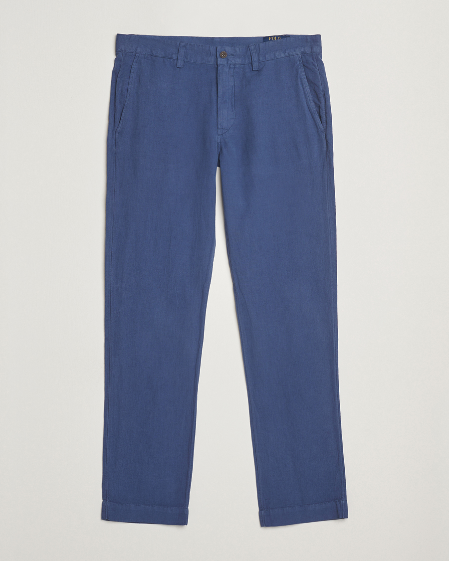 Men | Trousers | Polo Ralph Lauren | Bedford Cotton/Linen Straight Fit Pants Old Royal