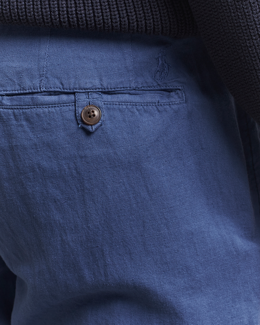Men | Trousers | Polo Ralph Lauren | Bedford Cotton/Linen Straight Fit Pants Old Royal