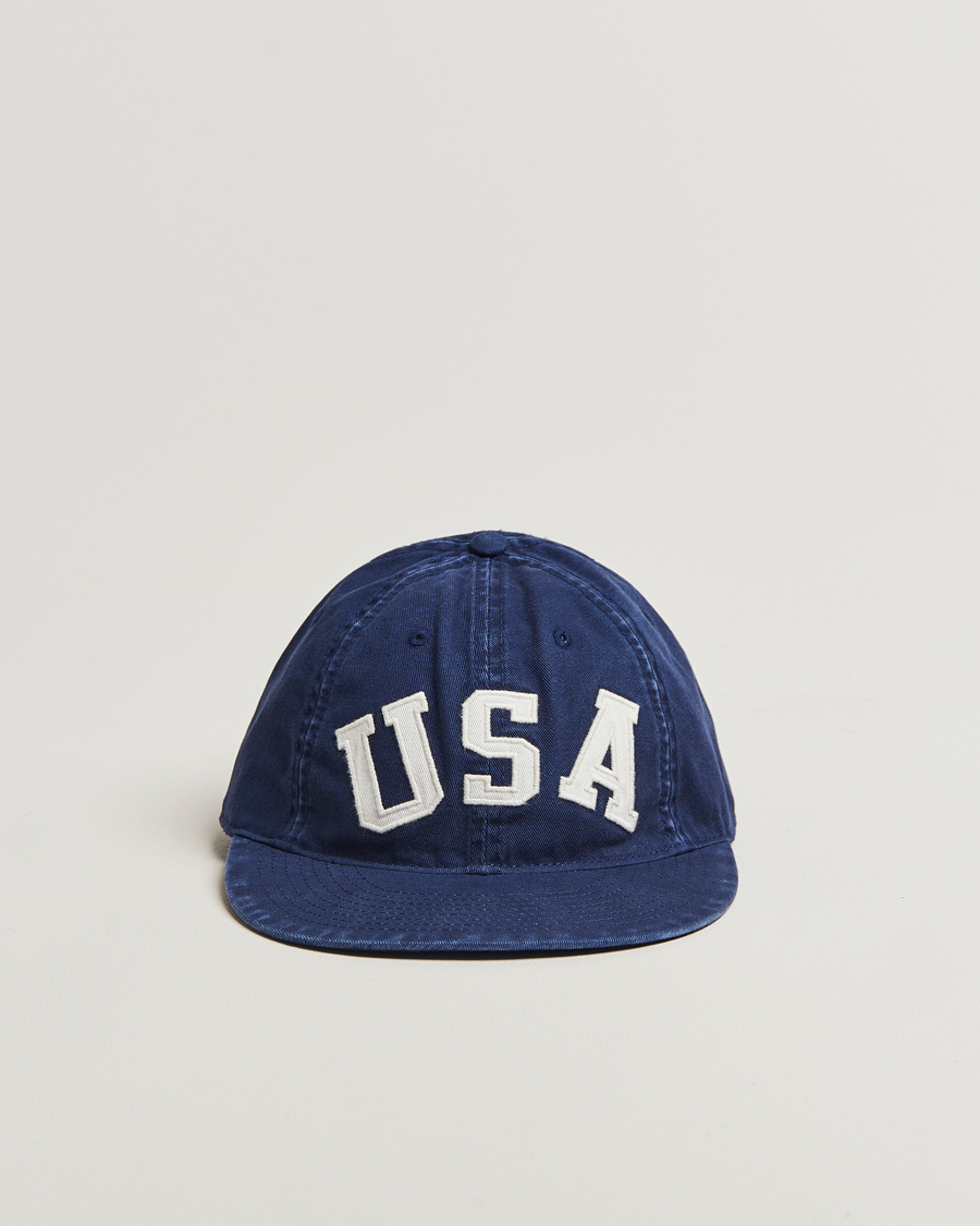 Men | Hats & Caps | Polo Ralph Lauren | Cotton Twill USA Cap Newport Navy