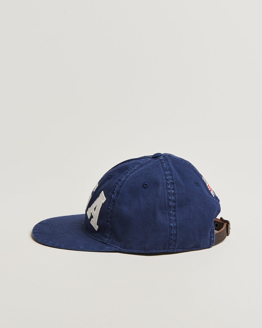 Men | Hats & Caps | Polo Ralph Lauren | Cotton Twill USA Cap Newport Navy