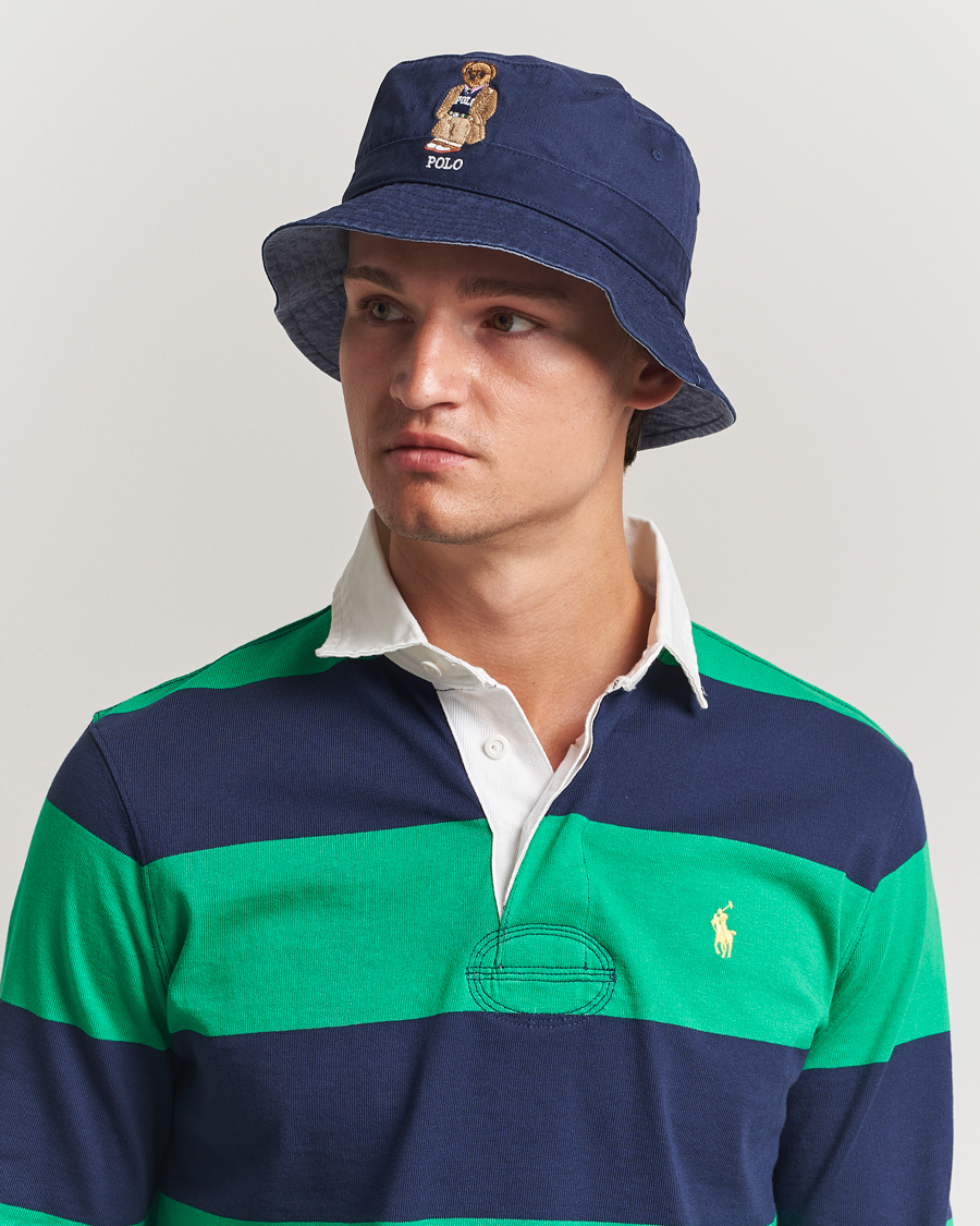 Men | Hats & Caps | Polo Ralph Lauren | Loft Bucket Bear Hat Newport Navy