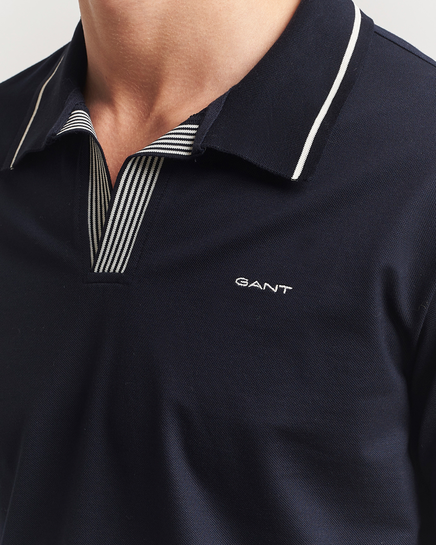 Men | Polo Shirts | GANT | Tipping Polo Evening Blue