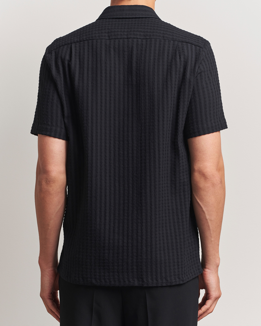 Men | Shirts | Samsøe Samsøe | Avan Structured Short Sleeve Shirt Black
