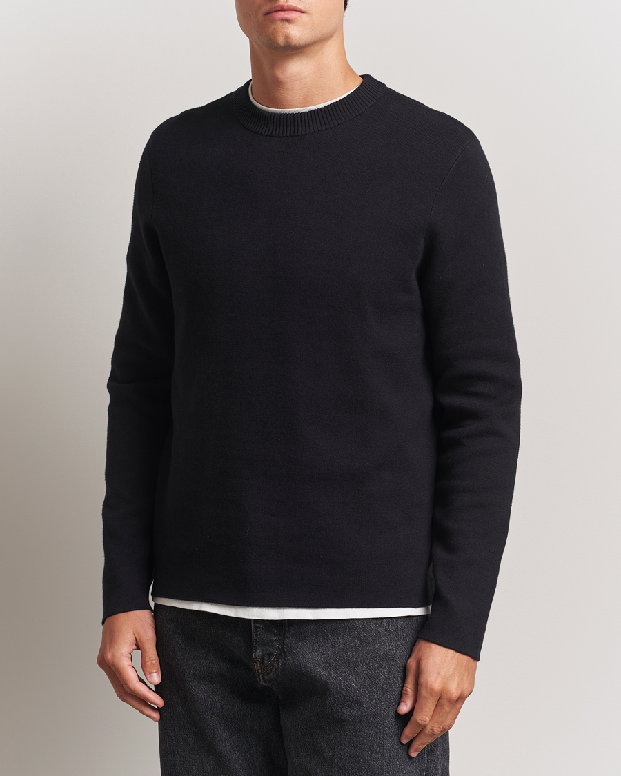 Men | Sweaters & Knitwear | Samsøe Samsøe | Niklas Crew Neck Sweater Black