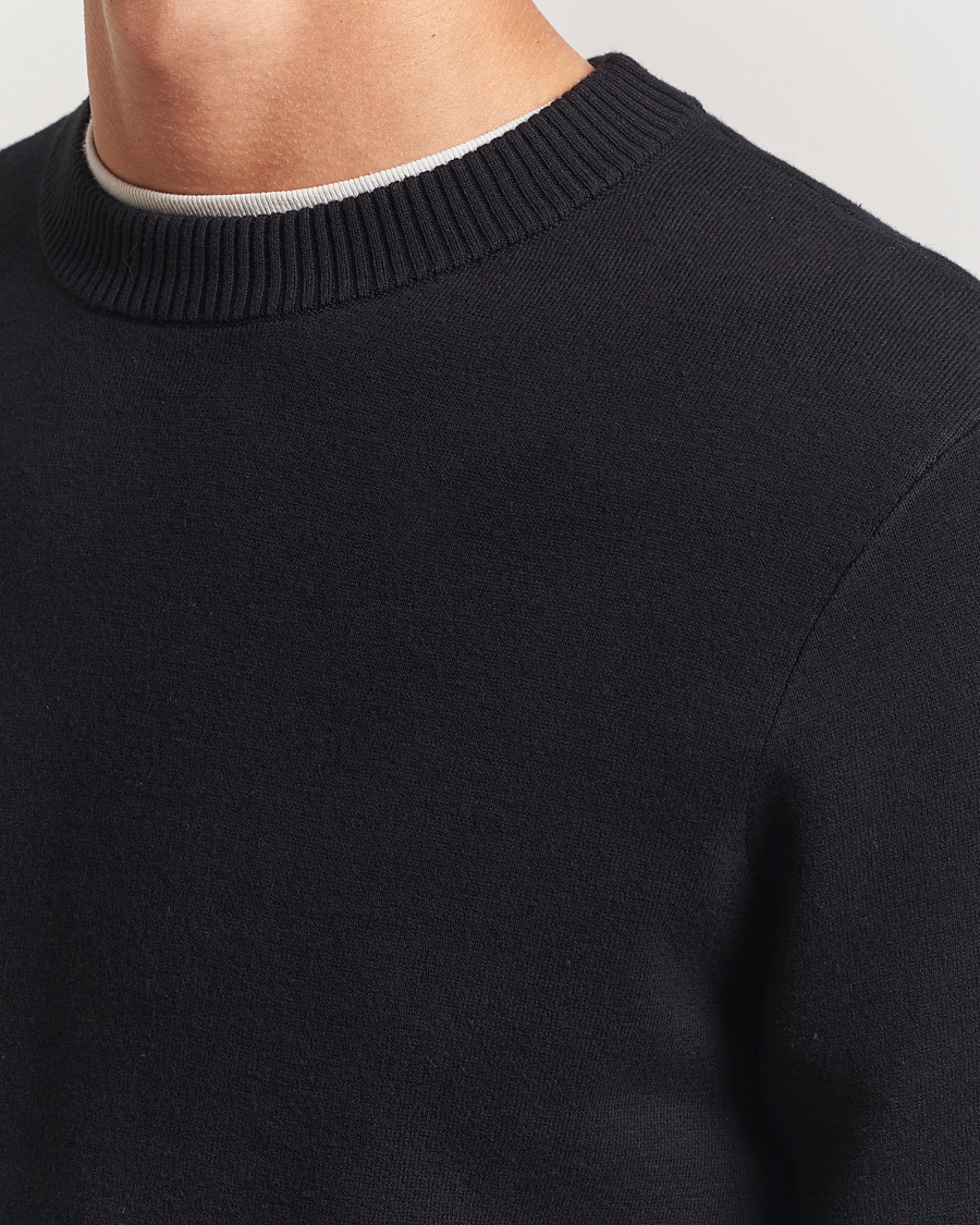 Men | Sweaters & Knitwear | Samsøe Samsøe | Niklas Crew Neck Sweater Black