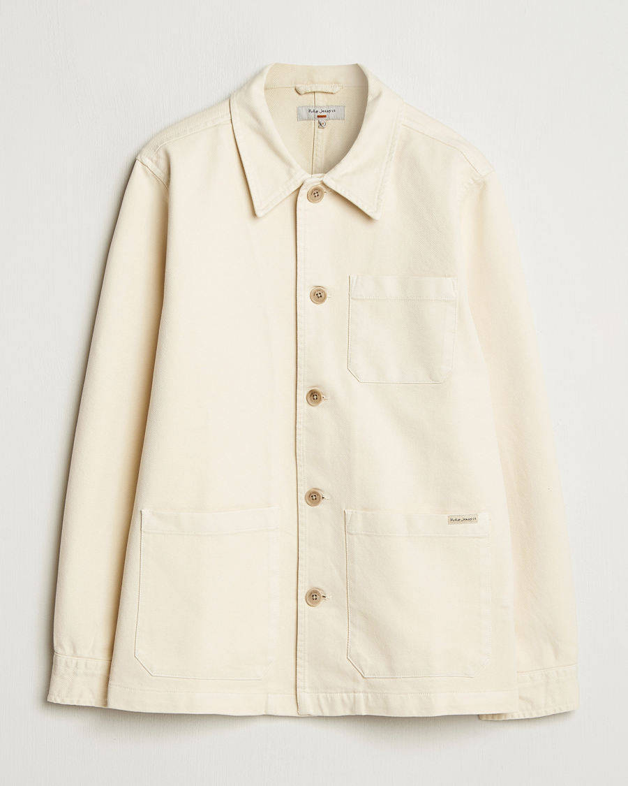 Men | Shirts | Nudie Jeans | Barney Worker Overshirt Ivory