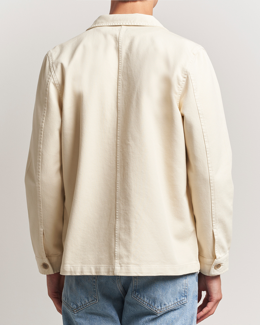 Men | Shirts | Nudie Jeans | Barney Worker Overshirt Ivory