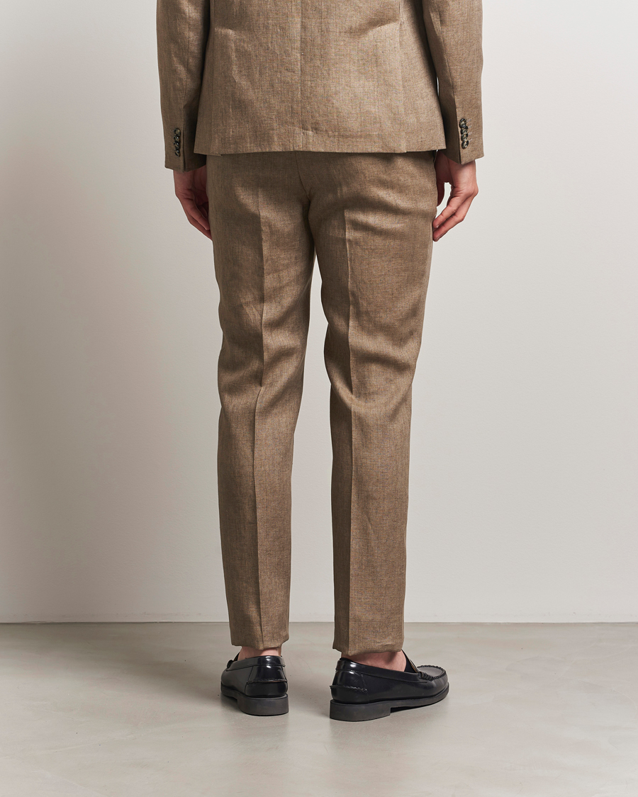 Men | Trousers | J.Lindeberg | Lois Super Linen Pants Nutmeg