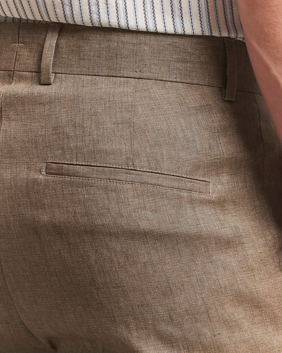 Men | Trousers | J.Lindeberg | Lois Super Linen Pants Nutmeg