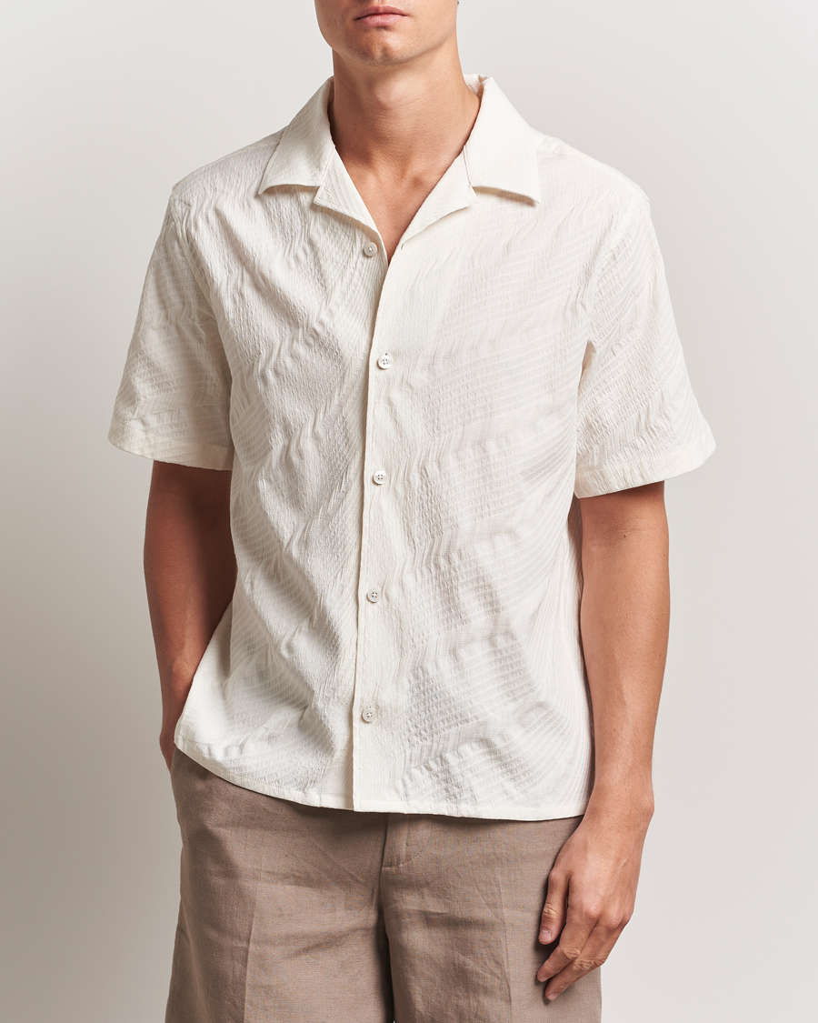 Men | Shirts | J.Lindeberg | Donso Stretch Texture Shirt Moonbeam