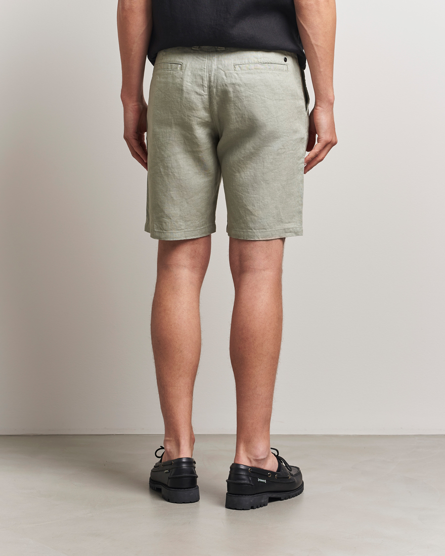 Men | Shorts | NN07 | Crown Linen Shorts Sage Green