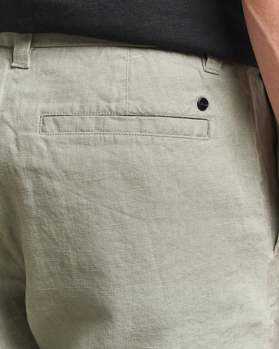 Men | Shorts | NN07 | Crown Linen Shorts Sage Green