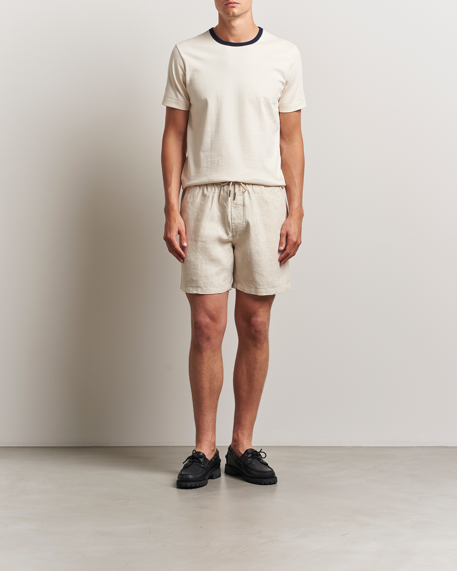 Men | Shorts | NN07 | Gregor Linen Drawstring Shorts Oat