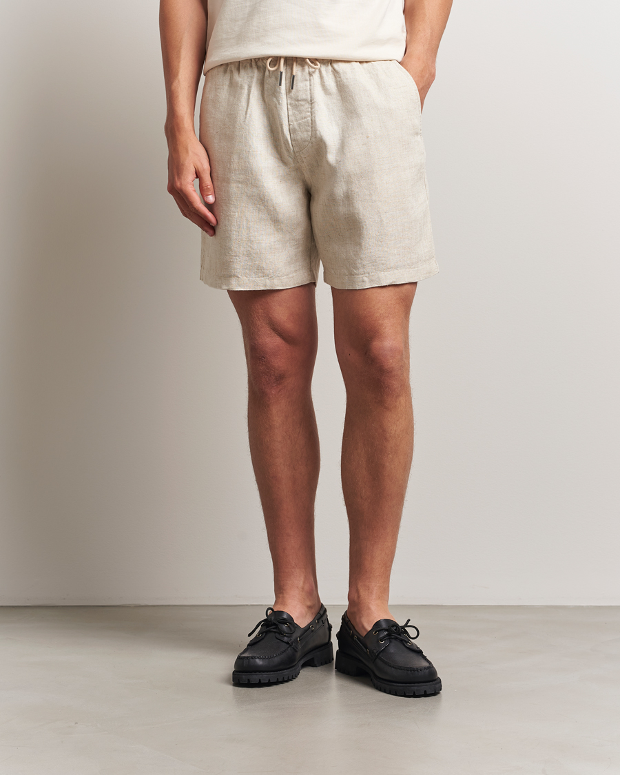 Men | Shorts | NN07 | Gregor Linen Drawstring Shorts Oat
