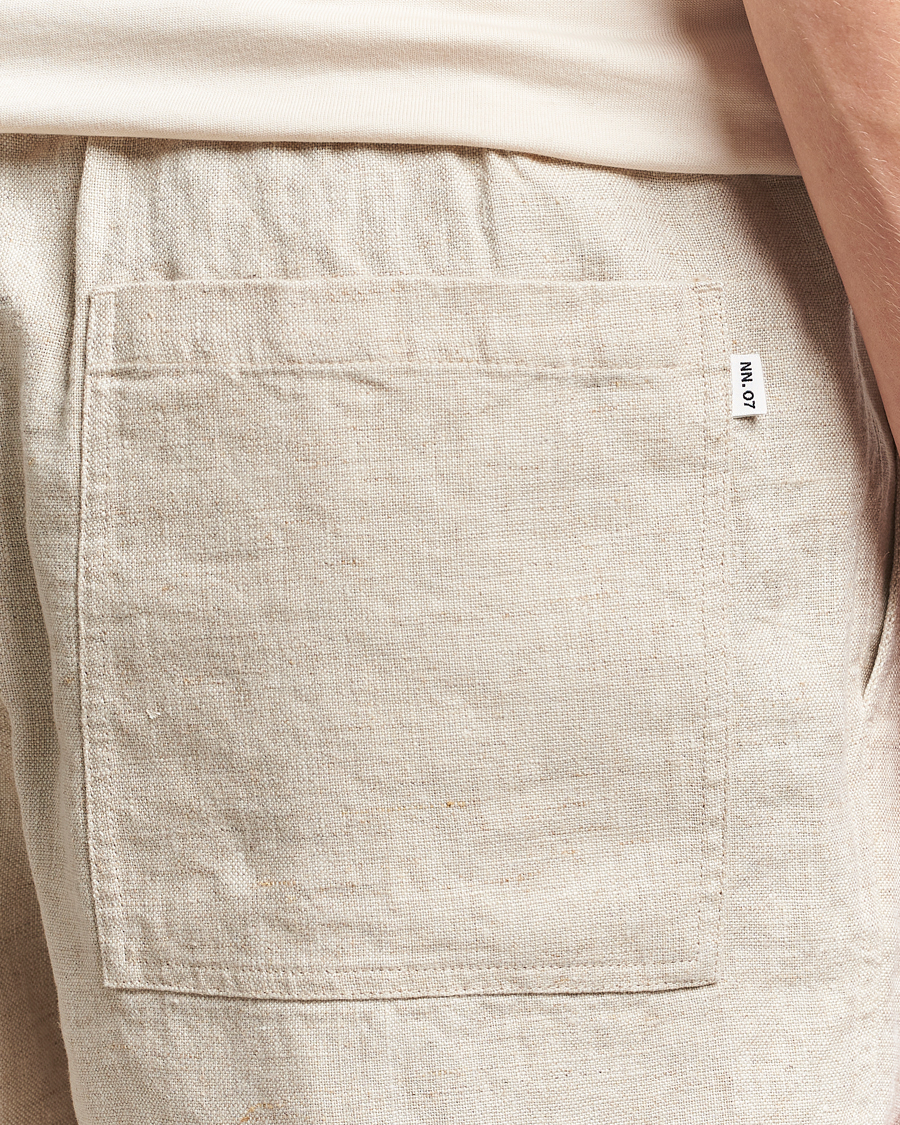 Men | Shorts | NN07 | Gregor Linen Drawstring Shorts Oat