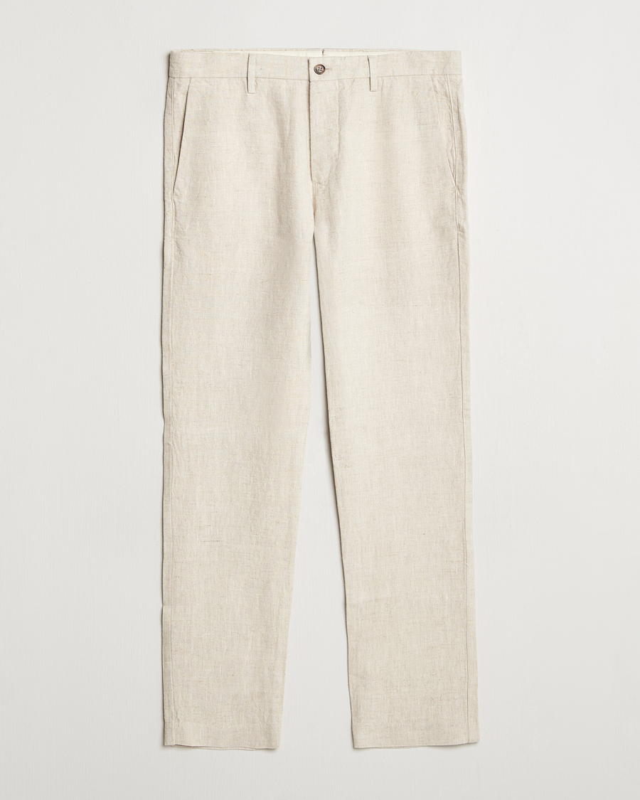 Men | Trousers | NN07 | Theo Linen Trousers Oat
