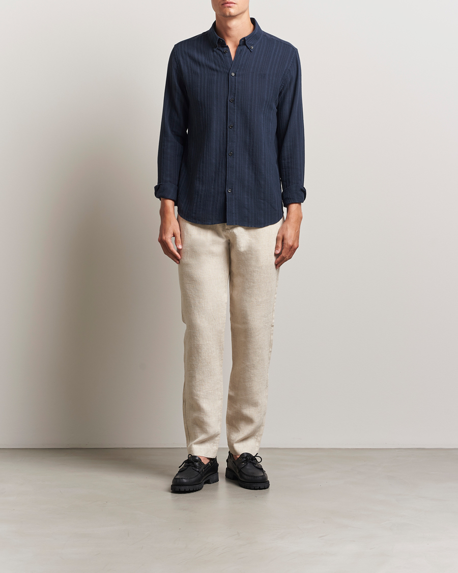 Men | Trousers | NN07 | Theo Linen Trousers Oat