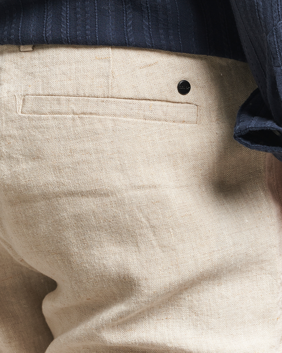 Men | Trousers | NN07 | Theo Linen Trousers Oat