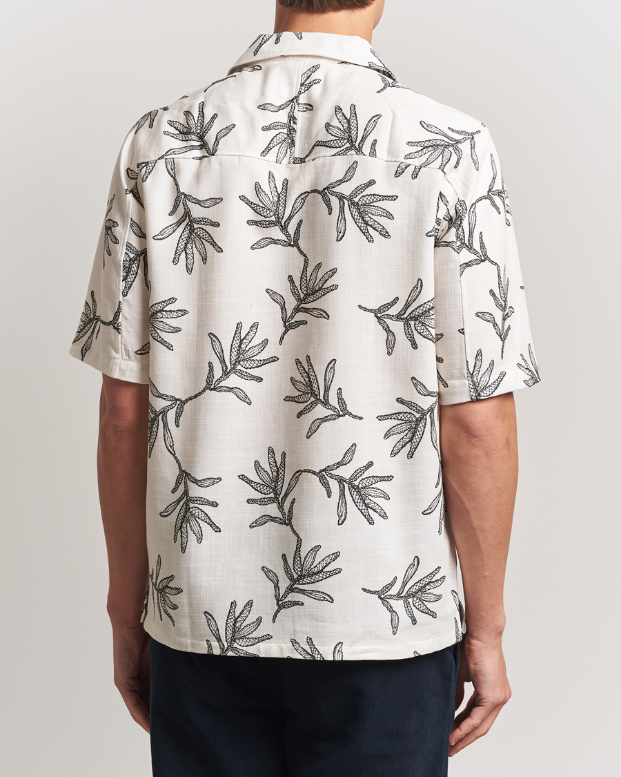 Men | Shirts | NN07 | Ole Printed Cotton/Lyocell Resort Shirt Off White