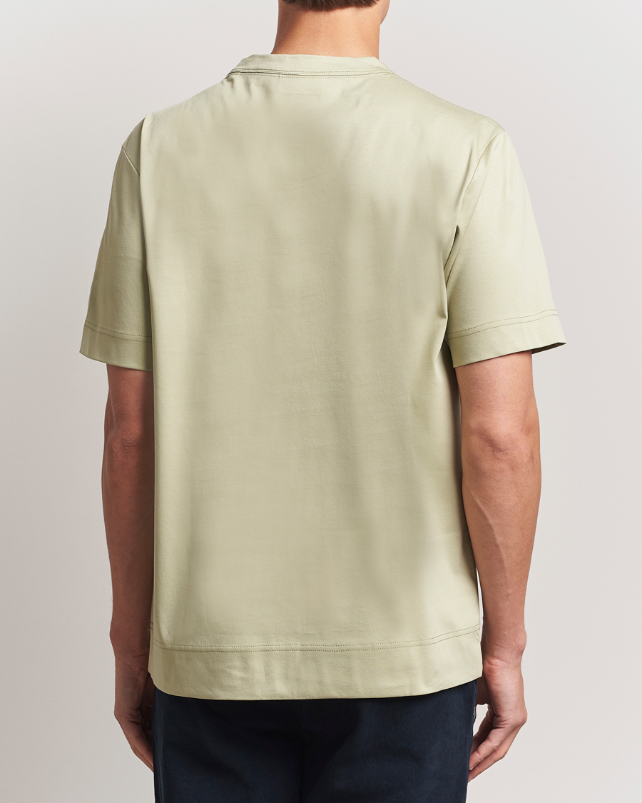 Men | T-Shirts | NN07 | Pedro Embroidered Flower T-Shirt Sage Green