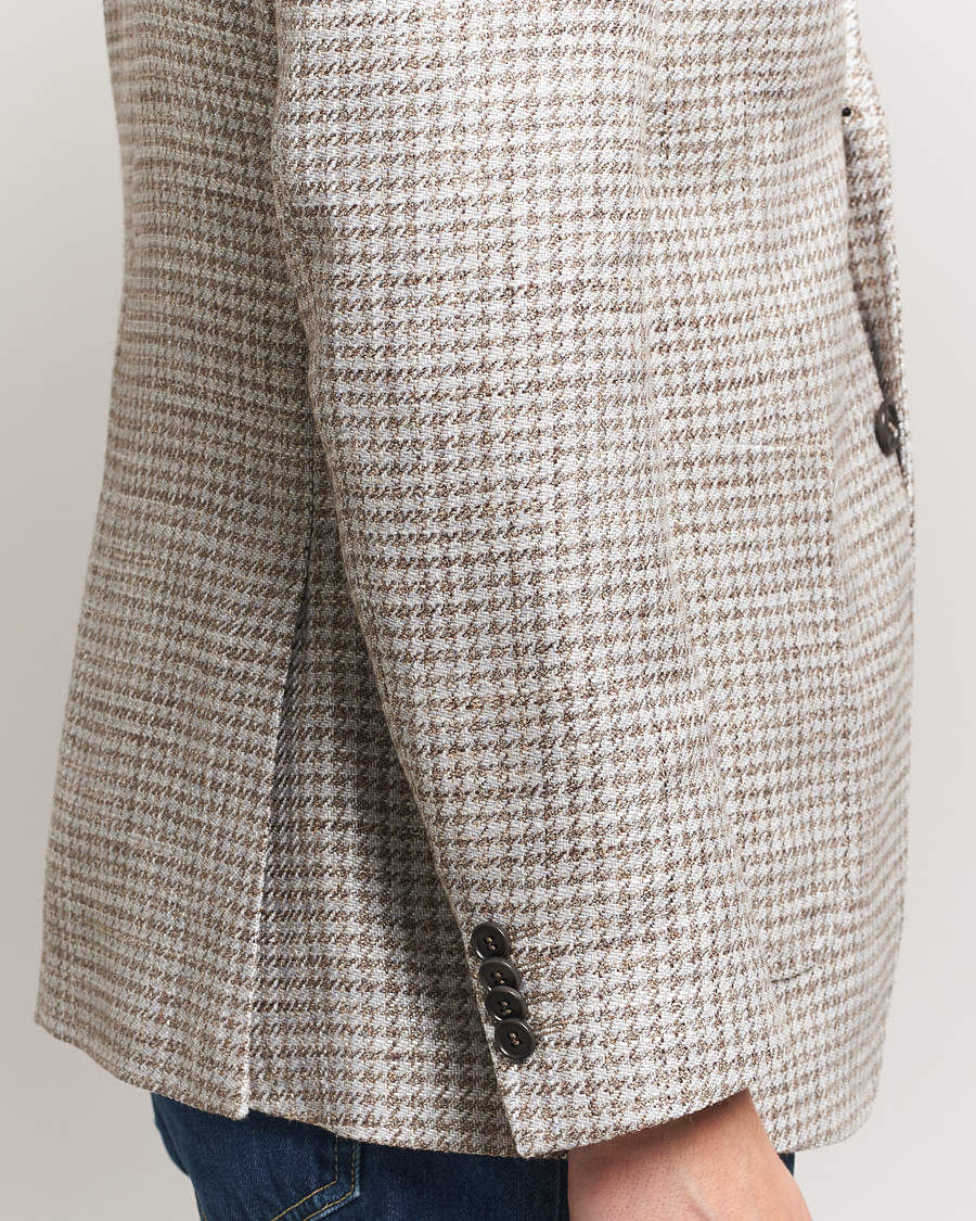 Men | Blazers | Tiger of Sweden | Justin Viscose/Linen Pepita Blazer Tehina