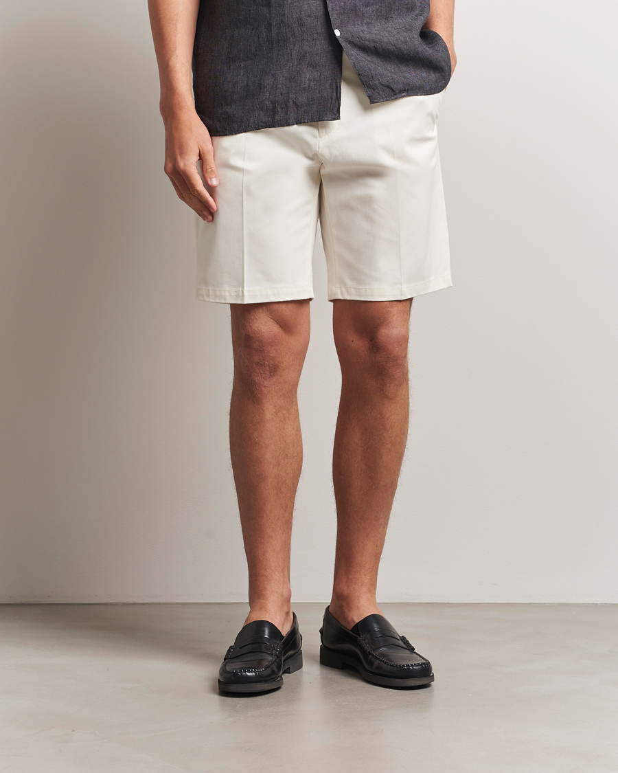 Men | Shorts | Tiger of Sweden | Tenut Cotton Shorts Soft White