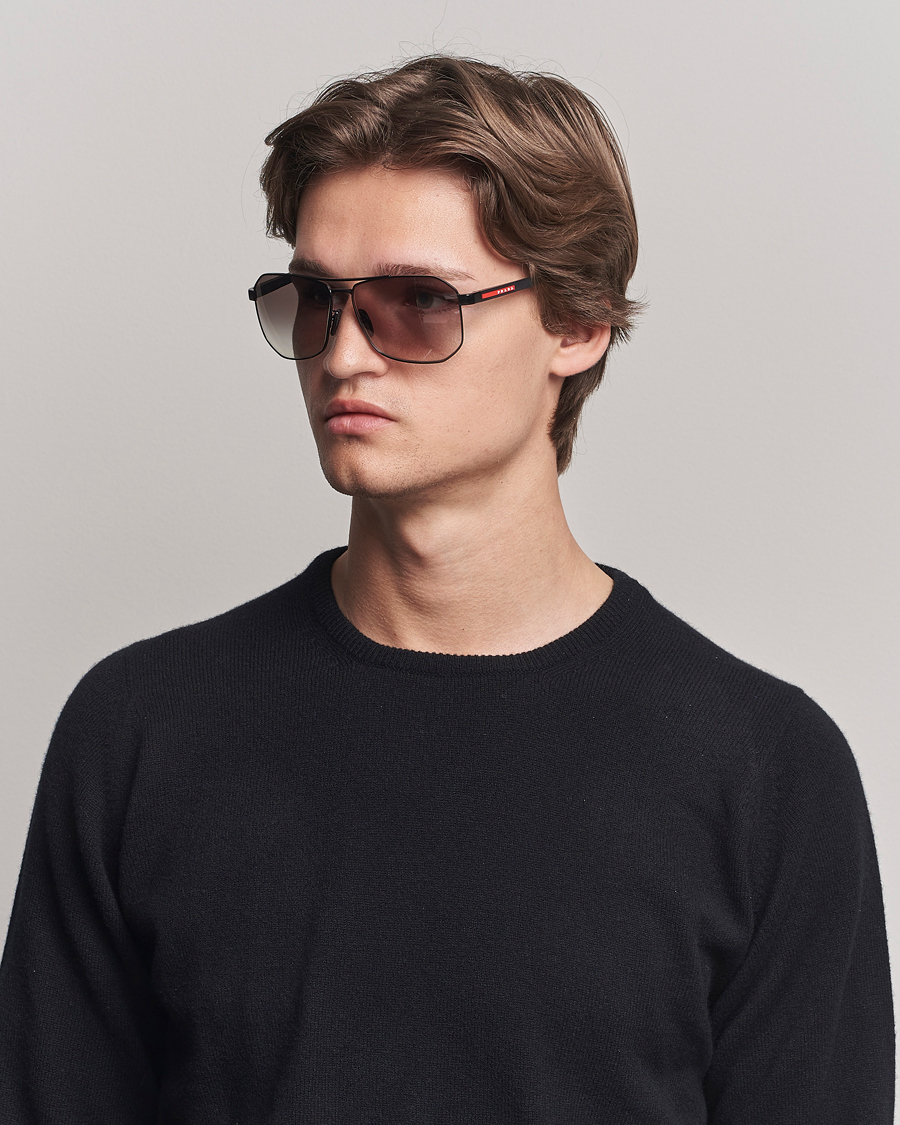 Men | Sunglasses | Prada Linea Rossa | 0PS A53S Sunglasses Black