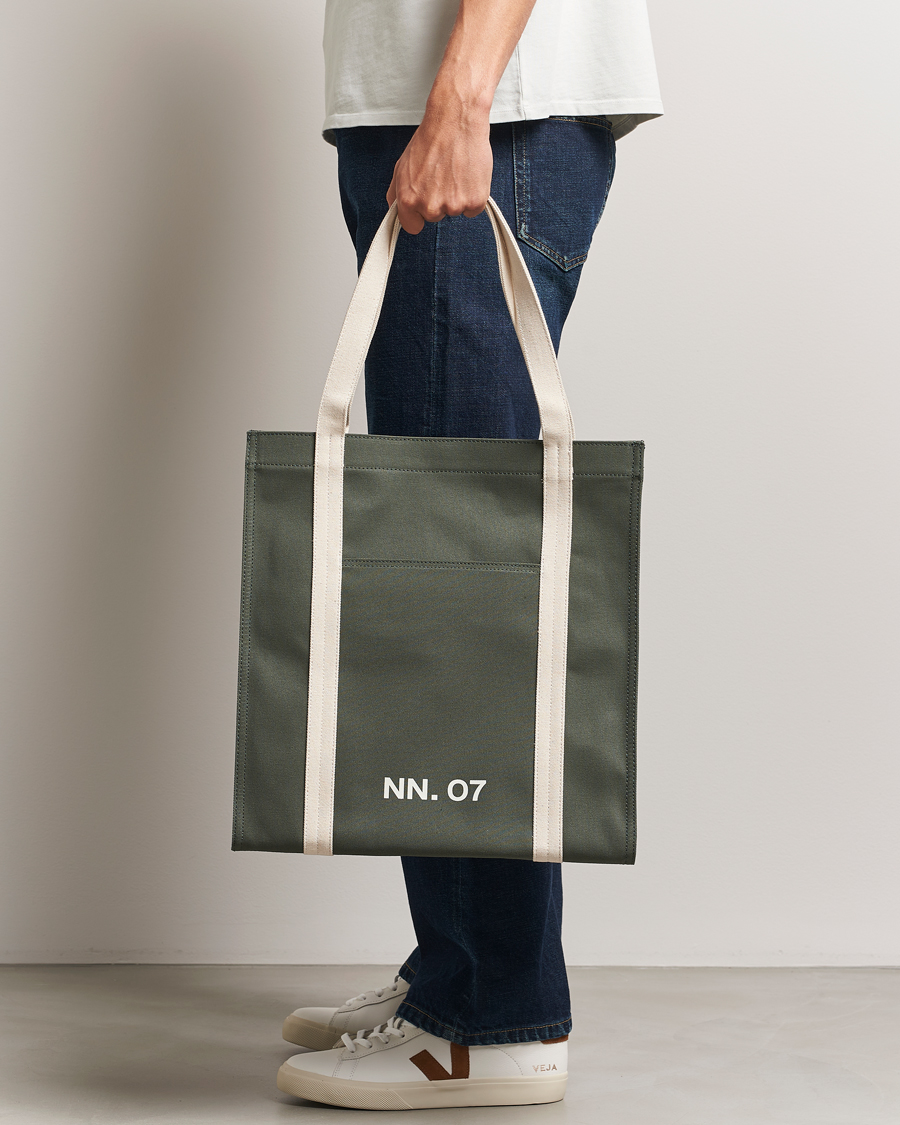 Men | Bags | NN07 | Tote Bag Croc Green