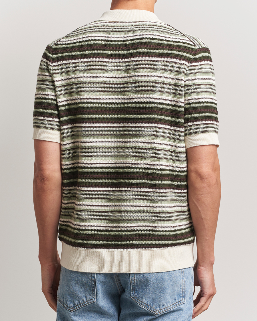 Men | Shirts | NN07 | Nolan Knitted Striped Short Sleeve Shirt Multi