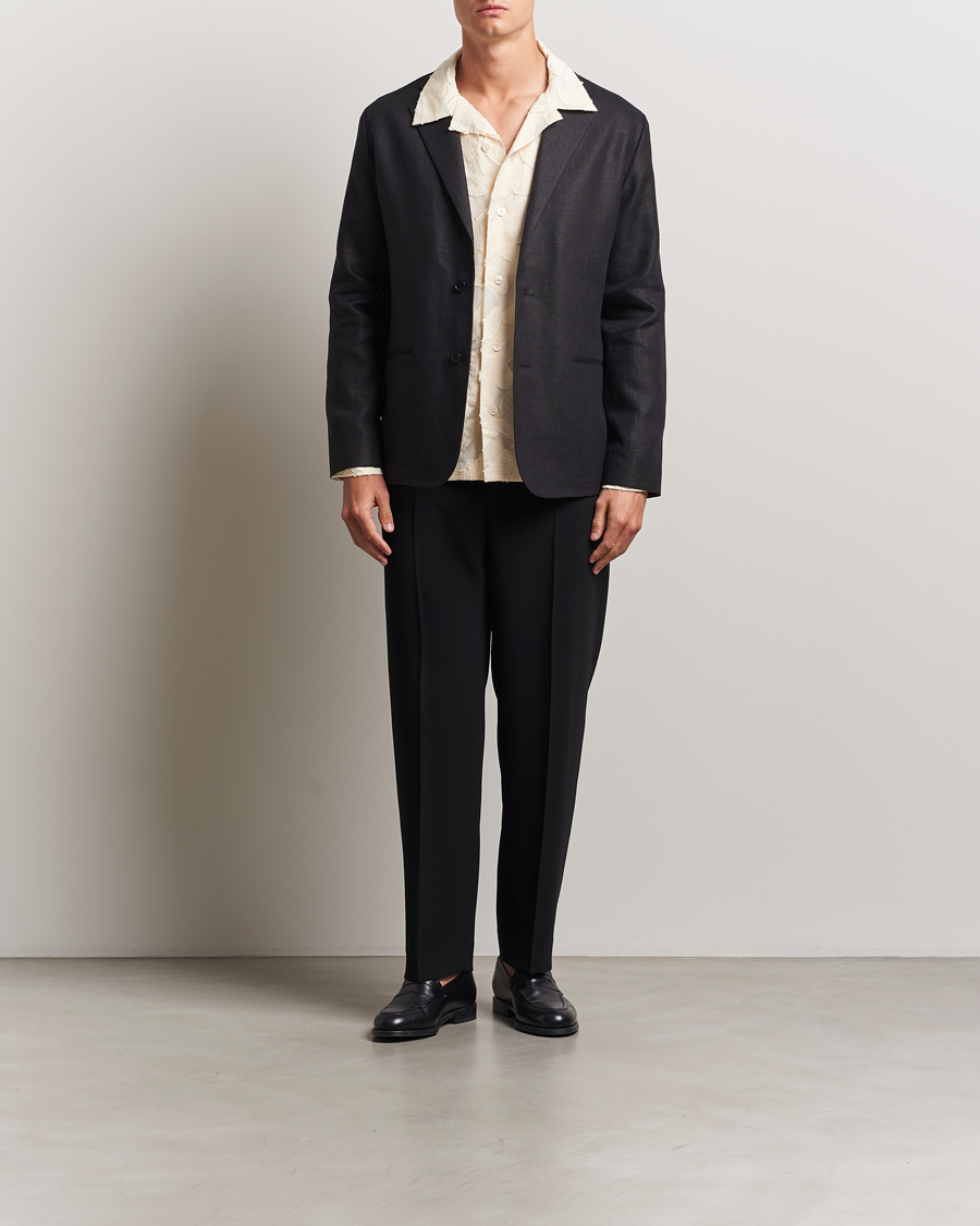 Men | Blazers | NN07 | Timo Linen Blazer Black