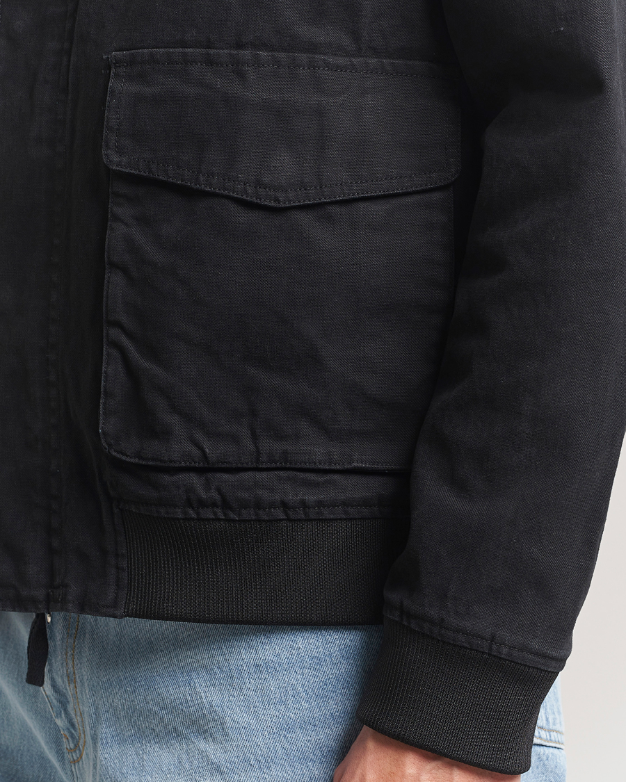 Men | Coats & Jackets | A Day's March | Bader Cotton Flight Jacket Black