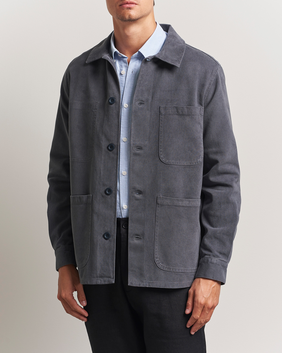 Men | Coats & Jackets | A Day's March | Algot Lyocell Overshirt Iron