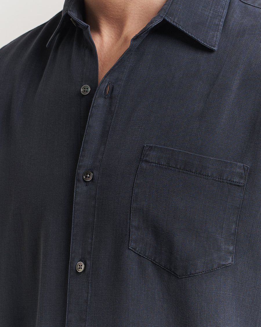 Men | Shirts | A Day's March | Daintree Lyocell Shirt Navy