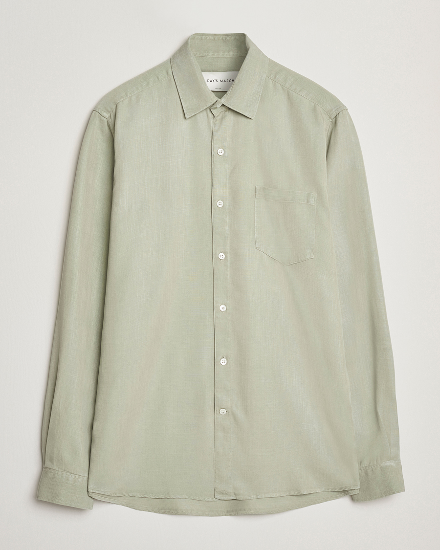 Men | Shirts | A Day's March | Daintree Lyocell Shirt Seagrass
