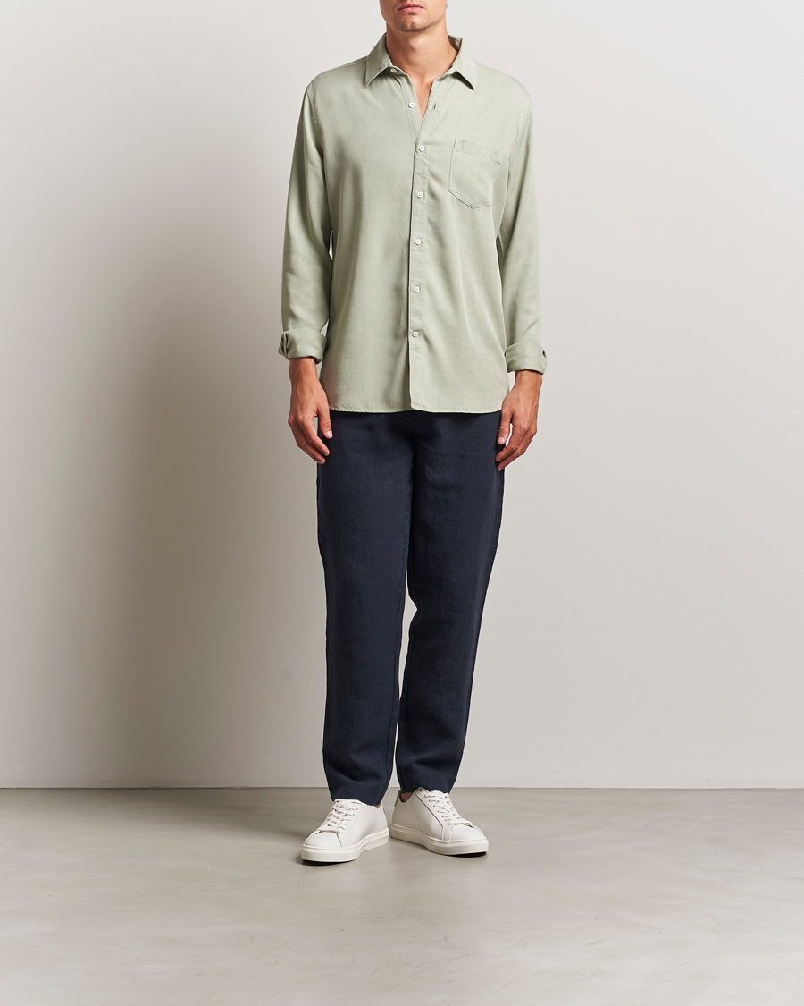 Men | Shirts | A Day's March | Daintree Lyocell Shirt Seagrass