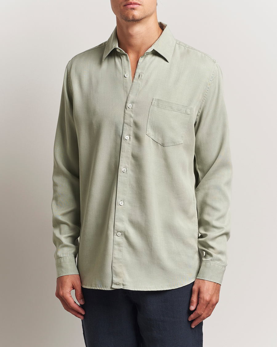 Men | Shirts | A Day's March | Daintree Lyocell Shirt Seagrass