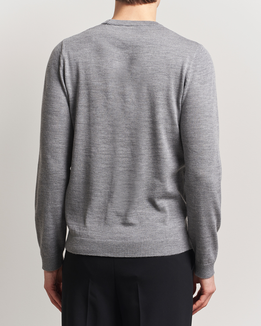 Men | Sweaters & Knitwear | A Day's March | Álagon Merino Crew Grey