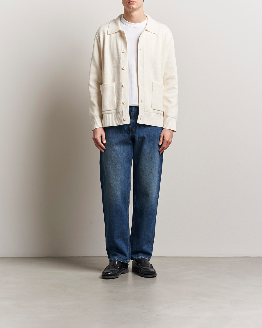 Men | Sweaters & Knitwear | A Day's March | Holt Cardigan Off White