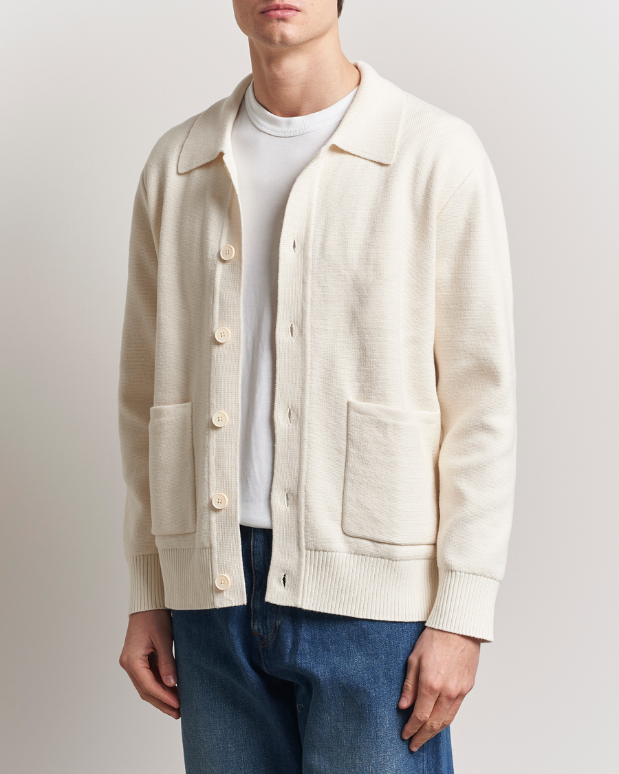 Men | Sweaters & Knitwear | A Day's March | Holt Cardigan Off White