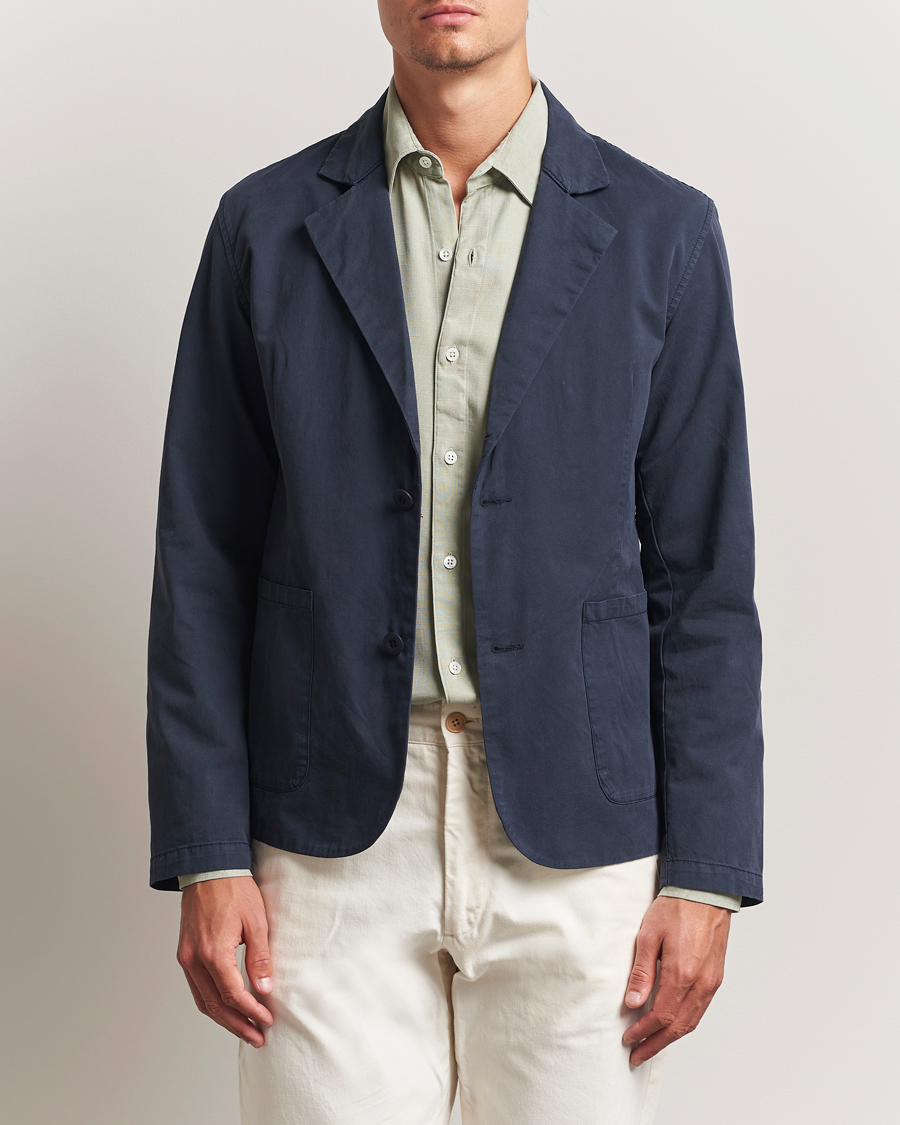 Men | Blazers | A Day's March | Mace Unconstructed Blazer Navy