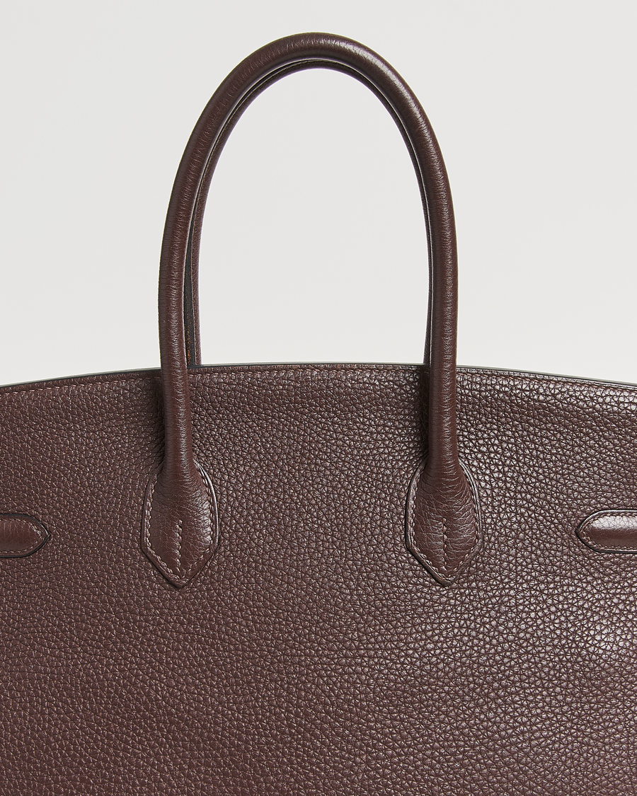 Men | Pre-Owned & Vintage Bags | Hermès Pre-Owned | Birkin 35 Taurillon Clémence Ebène