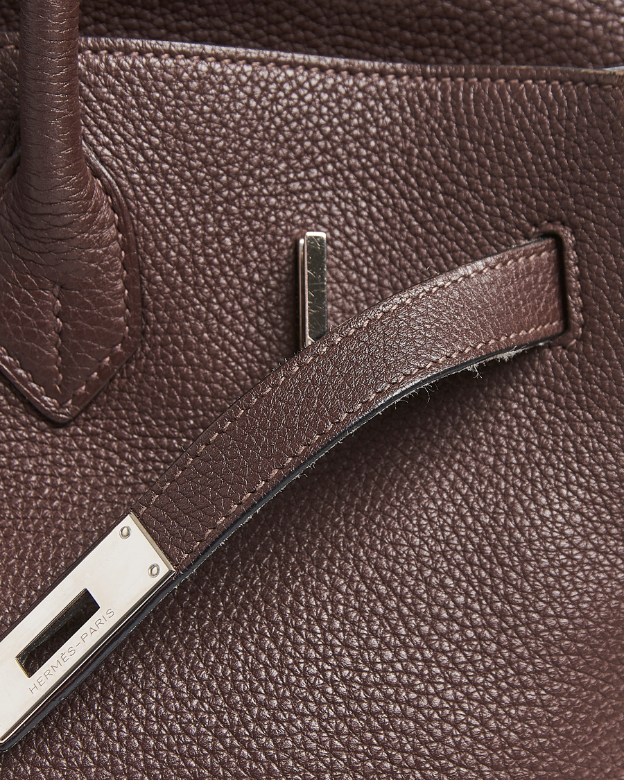 Men | Pre-Owned & Vintage Bags | Hermès Pre-Owned | Birkin 35 Taurillon Clémence Ebène
