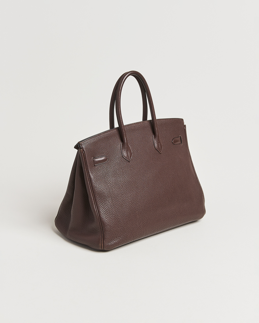 Men | Pre-Owned & Vintage Bags | Hermès Pre-Owned | Birkin 35 Taurillon Clémence Ebène