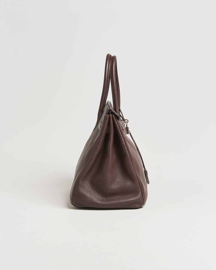 Men | Pre-Owned & Vintage Bags | Hermès Pre-Owned | Birkin 35 Taurillon Clémence Ebène