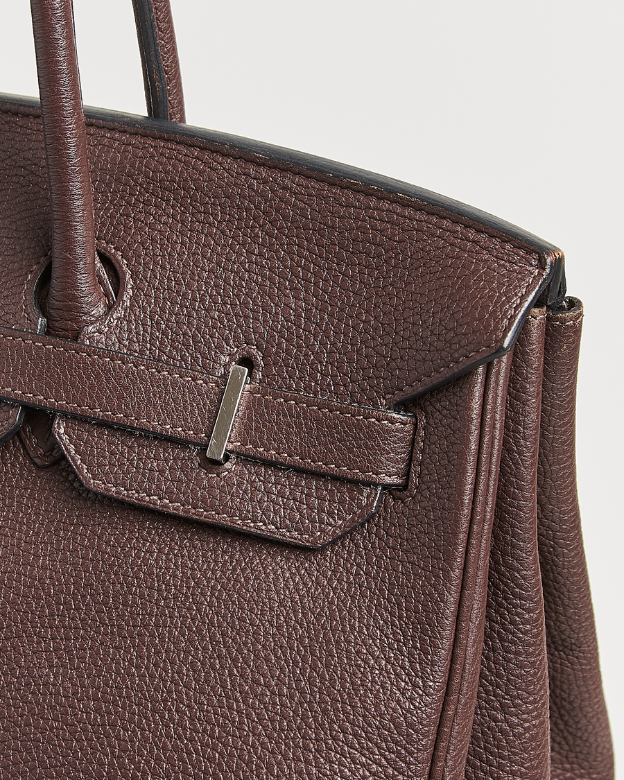Men | Pre-Owned & Vintage Bags | Hermès Pre-Owned | Birkin 35 Taurillon Clémence Ebène