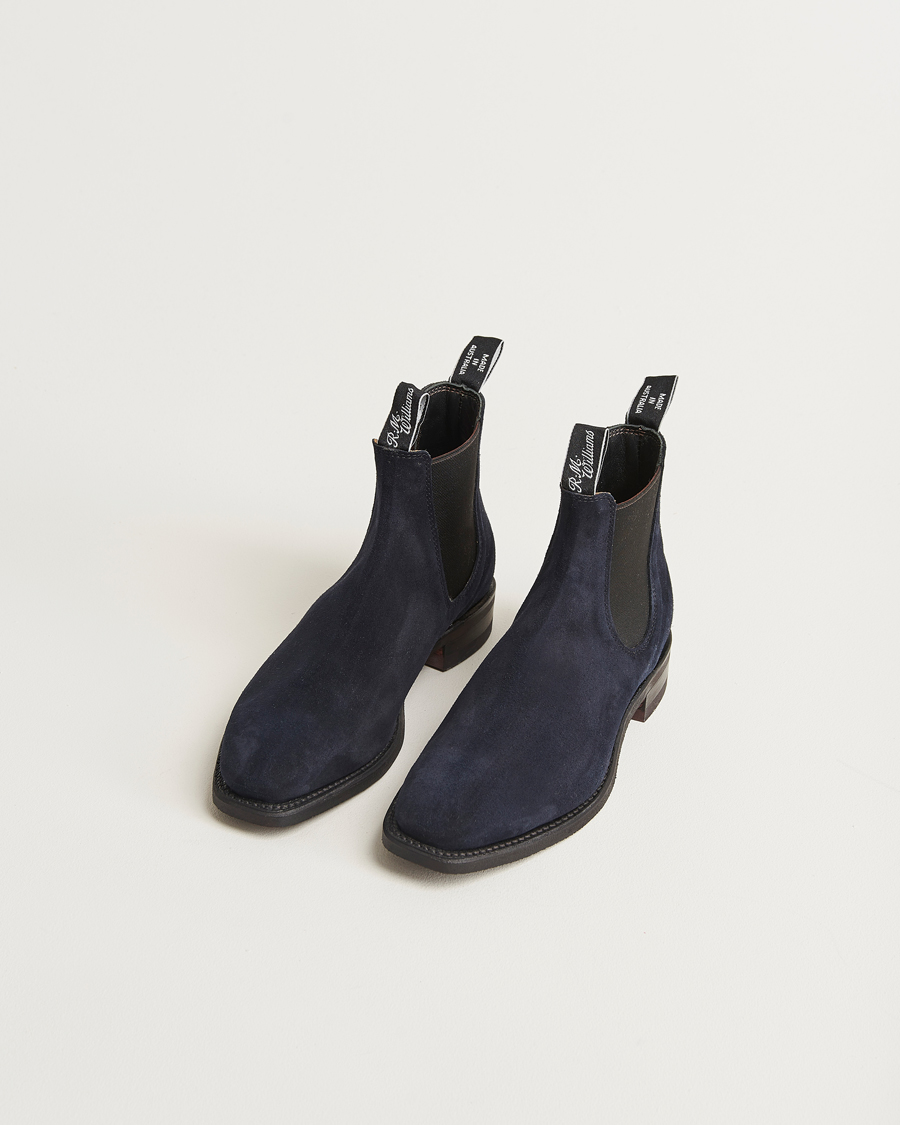 Men | Boots | R.M.Williams | Comfort Craftsman G Boot Midnight Navy Suede