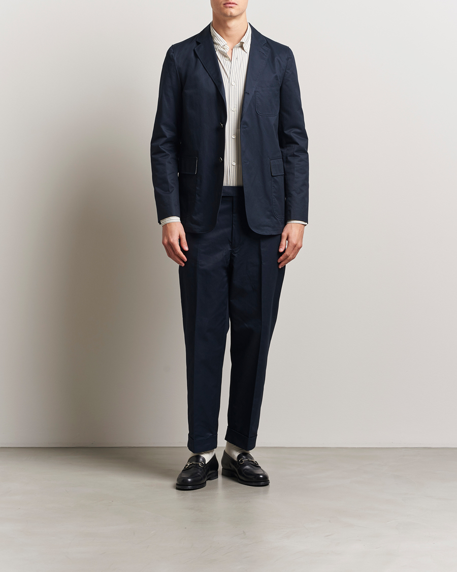 Men | Blazers | BEAMS PLUS | Cotton Twill Blazer Navy